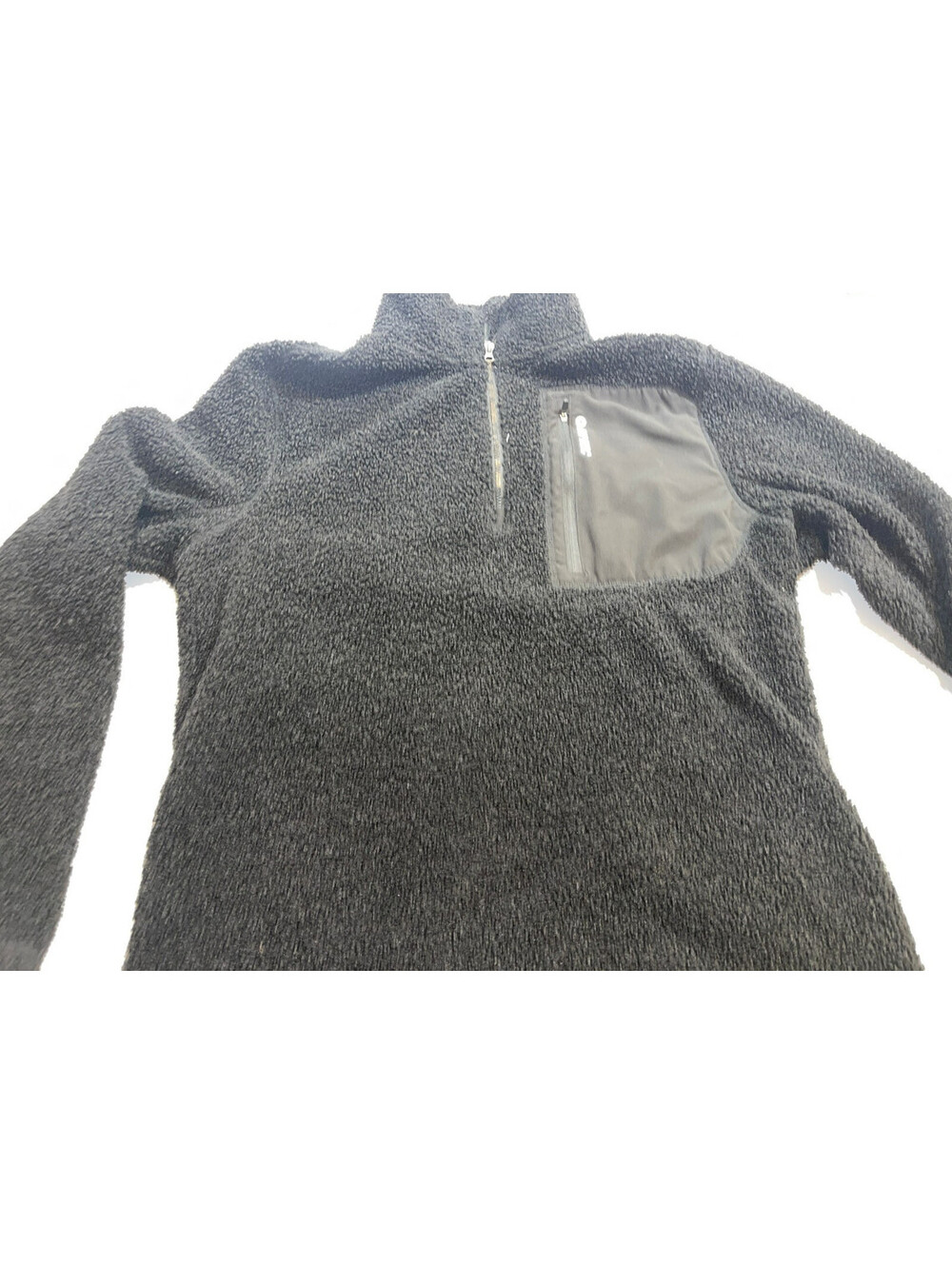 EUC DESIGNER HI-TEC MOCKNECK 100% POLYESTER 1/4 ZIP PULLOVER GRAY JACKET LARGE